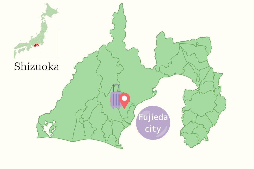 Map of Fujieda City