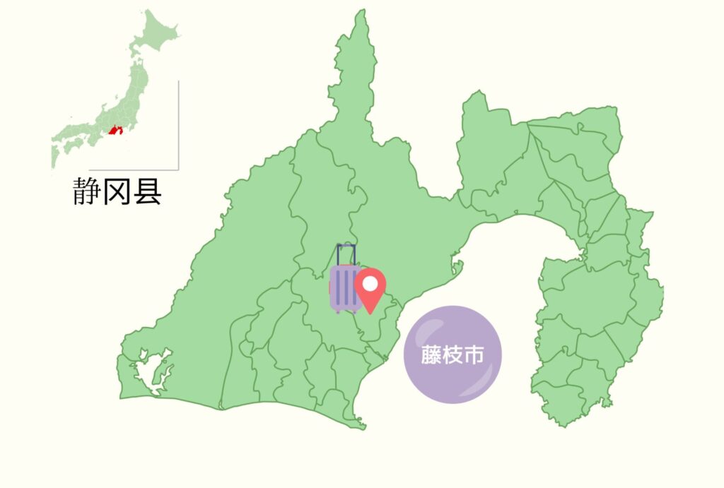 藤枝田地图